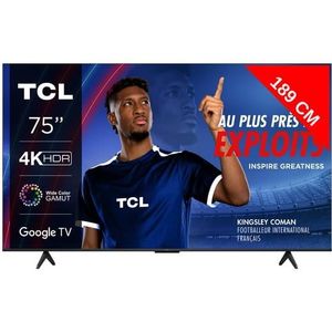 Téléviseur LED TCL TV LED 4K 189 cm 75P71B
