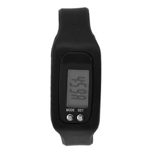 Montre Podomètre électronique En Silicone – LED, étanche, Légère, Pour Le Sport Au Quotidien