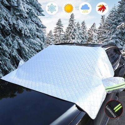 Bâche Pare-Brise Voiture Protection Givre & Soleil - Couverture Universelle 147x100cm