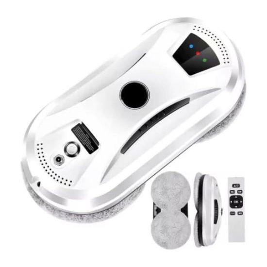 Robot Nettoyeur Vitres, 5600 PaRobot Laveur de Vitre Automatique, Navigation Intelligente, Télécommande, Système de Sécurité, Robot Lave Vitre pour Toutes Les Surfaces Lisses, avec 10 Chiffons(C Robot Nettoyeur Vitres, 5600 PaRobot Laveur de Vitre Automatique, Navigation Intelligente, Télécommande, Système de Sécurité, Robot Lave Vitre pour Toutes Les Surfaces Lisses, avec 10 Chiffons(C