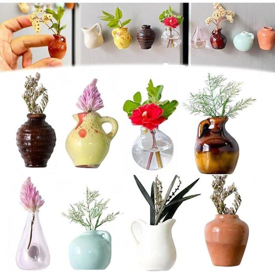 Lot De 14 Aimants De Réfrigérateur 3D En Forme De Fleurs – Aimants Mignons – Aimants