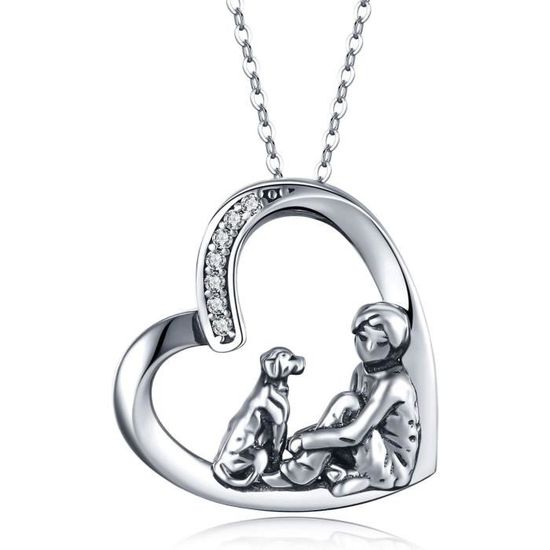 Collier Long Argenté Avec Pendentif Clé - Très Bon État