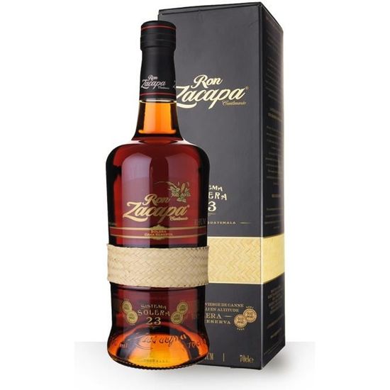 Rhum Zacapa 23 ans Solera 70cl Etui La cave Cdiscount