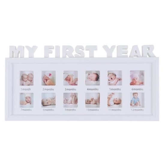 12 mois ma première année cadre photo Rahmen infantile photographies albums mémorable Collage souvenir   CADRE PHOTO