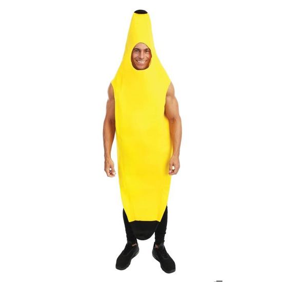 Costume De Banane Adulte Avec Lunettes Jaunes - Déguisement Fruit Amusant Pour Carnaval, Halloween, Cosplay - Taille Unique - 11