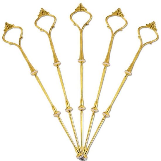 6 Pièces Tiges Support à Gâteau Métal Vintage - Kit Présentoir 2-3 Niveaux Pour Anniversaire Et Mariage