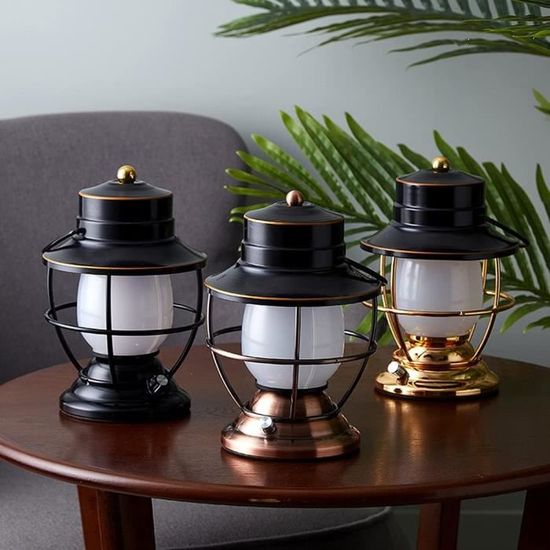 Lampe Tempete 4x Lampe-tempête LED, Lanterne Retro Comme Décoration De Fenêtre Ou De Jardin A Piles Argente 90744545 Lampe Tempête Led But