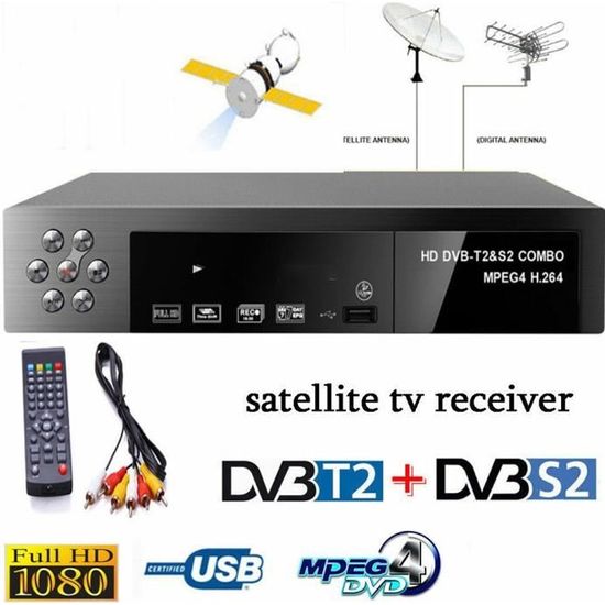 Télécommande numérique pour récepteur Satellite, décodeur de récepteur de  télévision, pour DVB-S2 DVB-T2 DVB-C - Cdiscount TV Son Photo