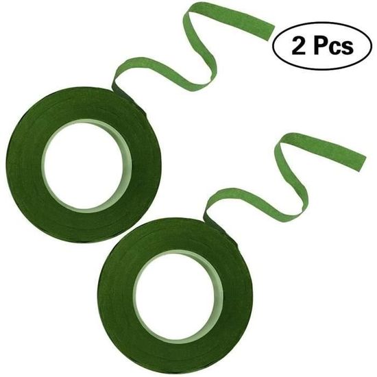 ABOHU 4 Rouleau Floratape Fleuriste, Ruban Adhésif Floral Vert 27m*12mm, Floral Tape Vert Pour Enveloppement De Bouquets, Ruban De Fleuriste Pour Bouquets De Fleurs Pour Travaux Manuels