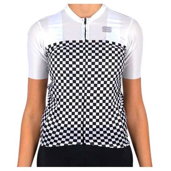 Sportful Checkmate Maglia Per Bambini, Nero/bianco/giallo - 5