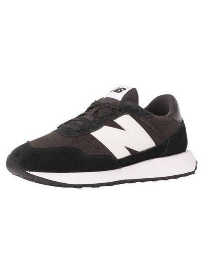 Basket New Balance 237 NEW BALANCE Homme Cuir Noir Lacets
