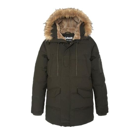 Parka Kaki Homme Schott Snork Kaki - Cdiscount Pr??t-?�-Porter