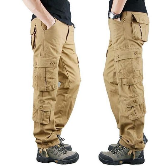 Pantalon Cargo Rothco Garçon Taille M – Vert Camouflage Armée – Occasion Parfait état