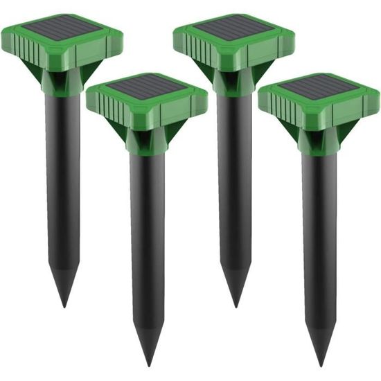 Répulsif solaire anti-taupes, répulsif ultrasonique pour repousser les campagnols, répulsif anti