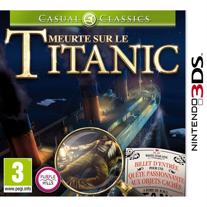 Eidos Interactive Meurtre Sur Le Titanic / Jeu Console 3DS
