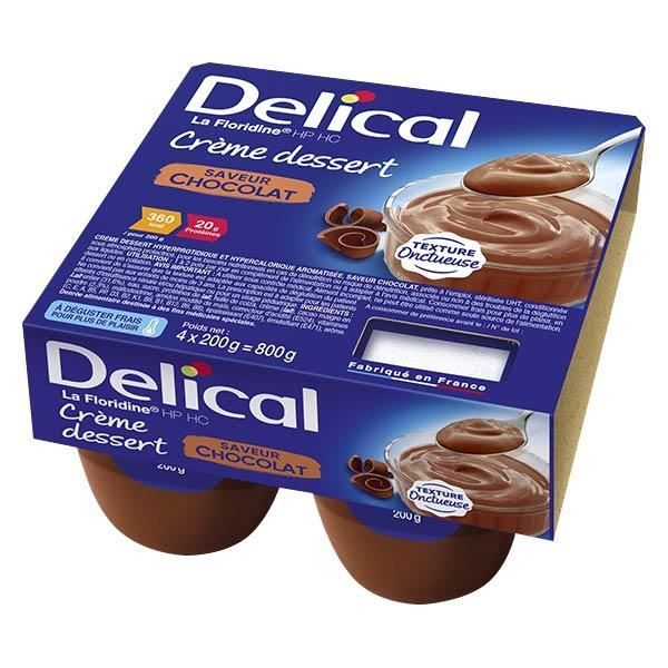 Delical Crème Dessert HP HC La Floridine Chocolat Lot de 4 x 200g