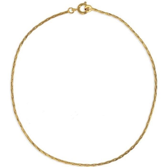 Chaîne plaqué or maille paloma 45cm - 21518-45