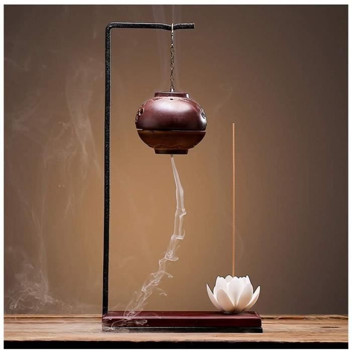 Diffuseur Encens Encens Stick Holder Backflow Encens Burner Fontaine Fontaine Montagne Aromatherapy Ornement pour Bureau à domici645