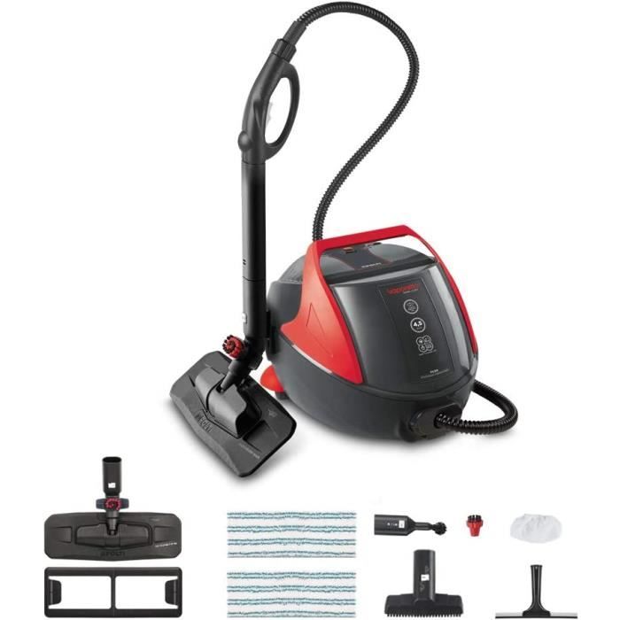 Polti Vaporetto Pro 85_Flexi Nettoyeur vapeur, 4.5 bar, brosse Vaporflexi, 1100 W, 1.3 litres. Tue et élimine 99,99%* des virus, ger