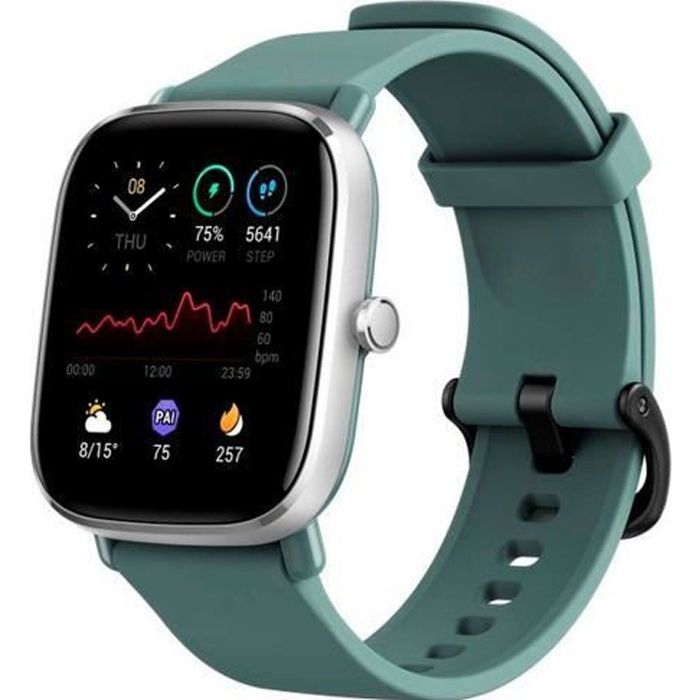 Smartwatch montre intelligente XIAOMI AMAZFIT GTS 2 mini finition vert sauge, écran AMOLED 1,55 \