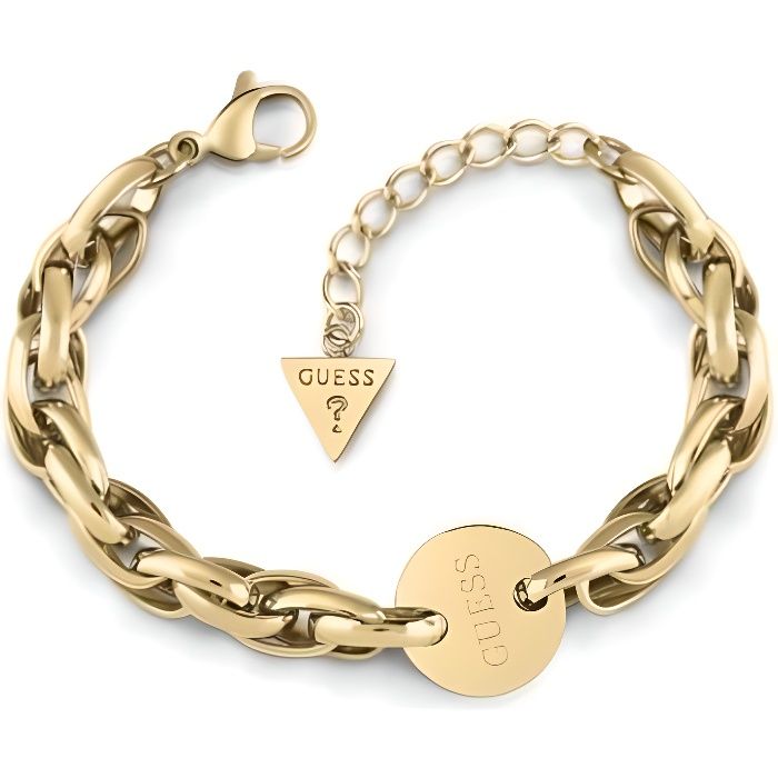 Guess Chain Reaction Bracelet Acier Doré UBB29032