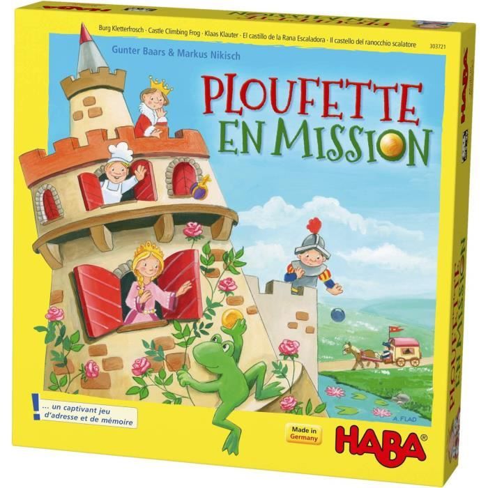 HABA - Ploufette en Mission - Jeu de Mémo et d'adresse - Construction en 3D - 5 ans et plus, 303721