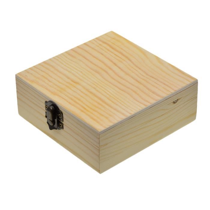 ARGILE - ECORCE - COPEAU DE BOIS Boîte en bois bricolage 1 pièce