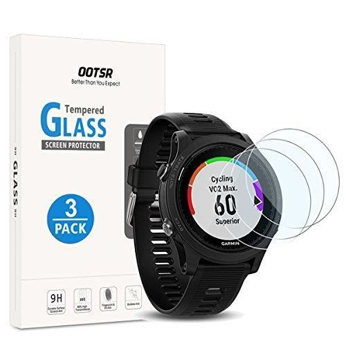 OOTSR (Lot de 3 Protection d'écran pour Garmin Forerunner 935, Film Protecteur d'écran en Verre trempé pour Garmin Forerunner 935 [C