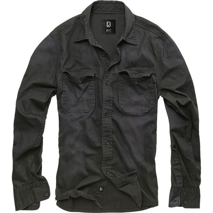 Brandit Hardee Denim Chemise Noir