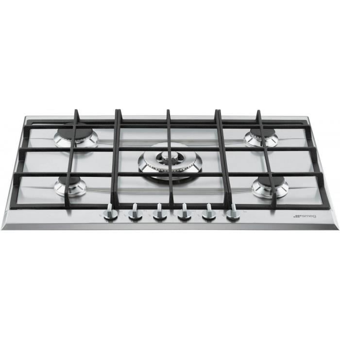 Smeg P272XGH plaque de cuisson au gaz - 70 cm - inox - inox