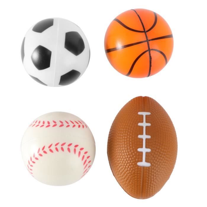 4pcs mini balles de sport anti-stress favorisent les jouets pour enfants soulagement du stress parti (1pc de MINI CAGE - MINI BUT