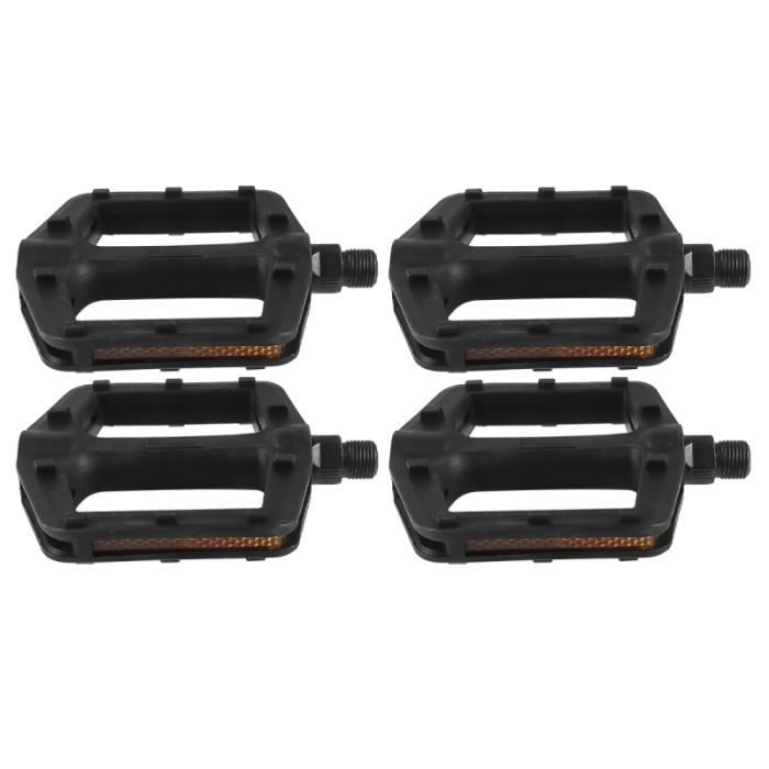 2 paires de pédales de vélo universelles en plastique durable anti-dérapant accessoires de vtt PEDALIER - PEDALE - CACHE-PEDALIER