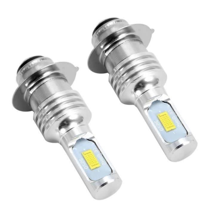 QQ18768-EBTOOLS Phare antibrouillard à LED 2Pcs 80W 6000K LED Ampoules Blanches de Voiture pour H6 - P15D Feu Antibrouillard avec
