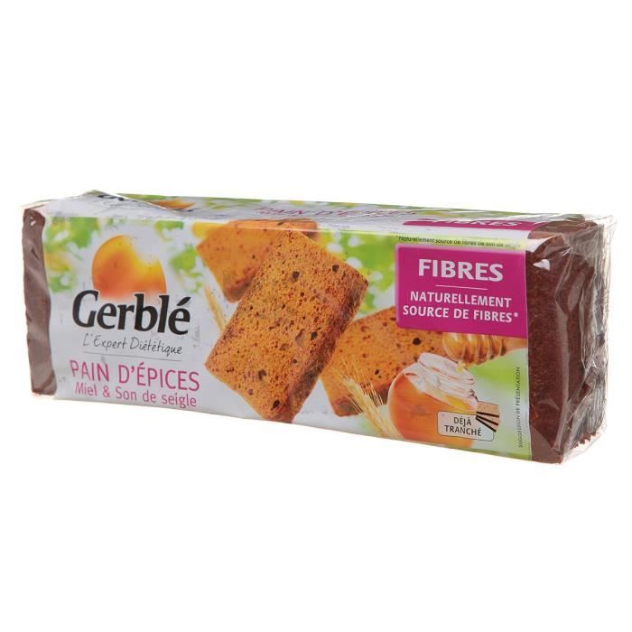 GERBLÉ Pain d'épices miel et son de seigle 300 g