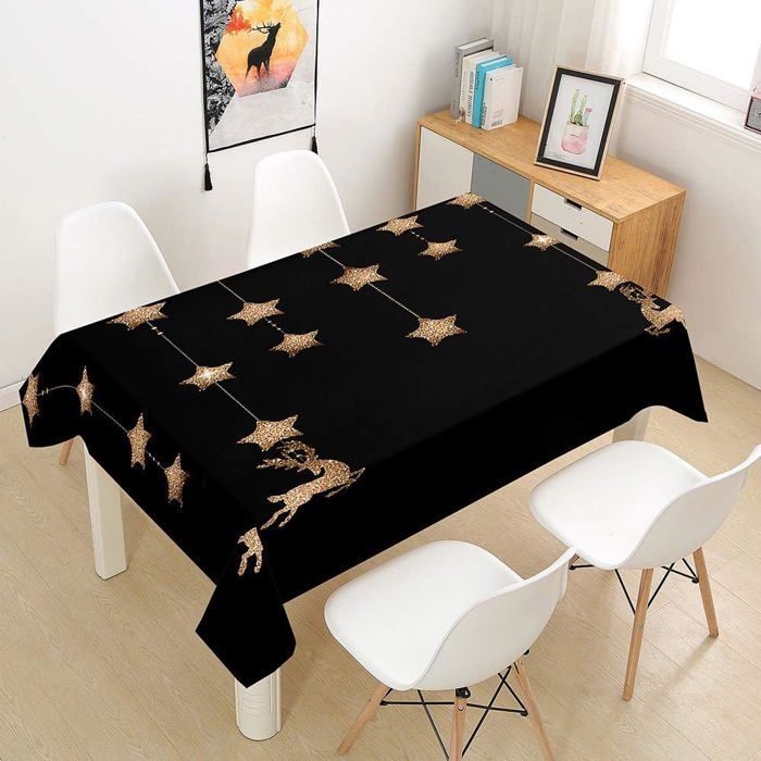 Nappe Carrée Imperméable Chickwin 120x120 Cm - Motif Mandala Bleu Ciel - Polyester Lavable, Intérieur/extérieur