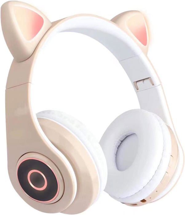 Casque De Jeu Avec Oreilles De Chat Mignon, éclairage LED, Clignotant