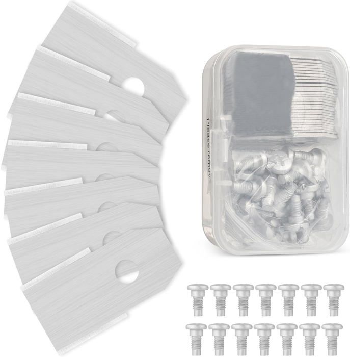 Lot de 100 Lames de Rechange compatibles avec Coupe-Bordure Einhell sans Fil - Lame en Plastique