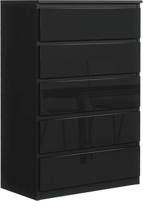 MebLocker Commode 5 tiroirs idéale pour salon chambre chambre d'enfant chambre d'ado bureau