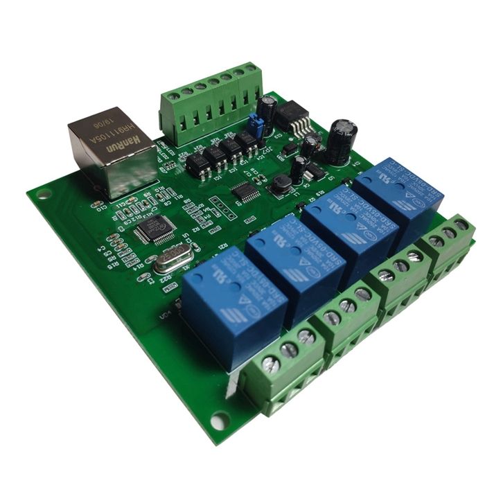 DOMOTICZ LAN IP 8 Canaux Relais Carte Internet Ethernet Module WEB DIN