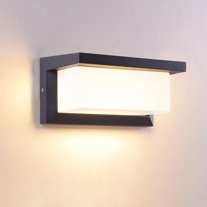 Applique murale - Modèle Moderne 18W - Détecteur de mouvement - IP65 étanche - Blanc chaud 3000K