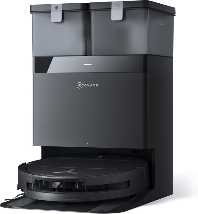 ECOVACS Robot Aspirateur Laveur T50 OMNI 15000Pa brosse serpillre extensibles ZeroTangle 2.0 AIVI 3D 2.0 Noir
