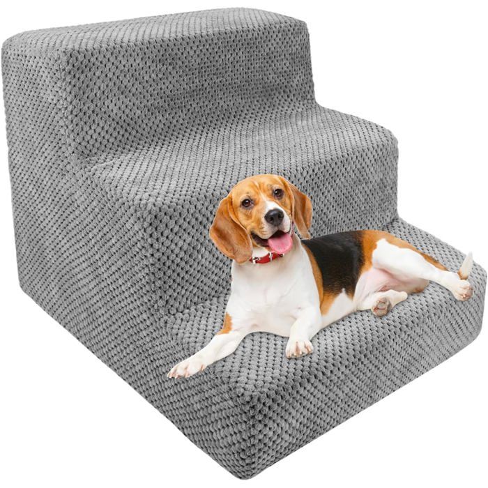 Comparer les prix de Escalier pour ChienEscalier pour Chat ChienMarche pour CanapéEscalier ChatRampe Canapé3 Marches Amovible et Lavable