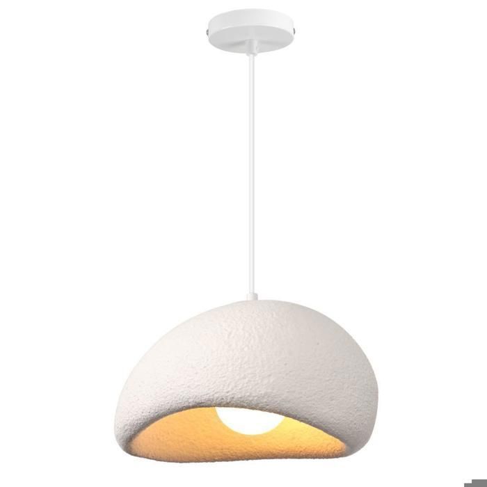 Lustre / Suspension - SMOTOP - Mousse Blanc - E27 - Ø30 cm - Scandinave