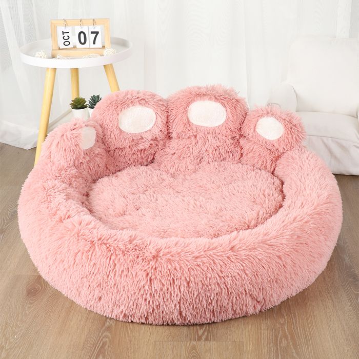 Comparer les prix de Lit moelleux pour chienniche en pelucheaccessoiresproduits pour animaux de compagniegrands lits pour chiens50cmPink