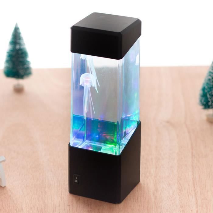 Kit de lampe de Méduse LED multi-documents aquarium précieuse veilleuse simulé bulle de poisson lampe de table pour M LAMPE A POSER