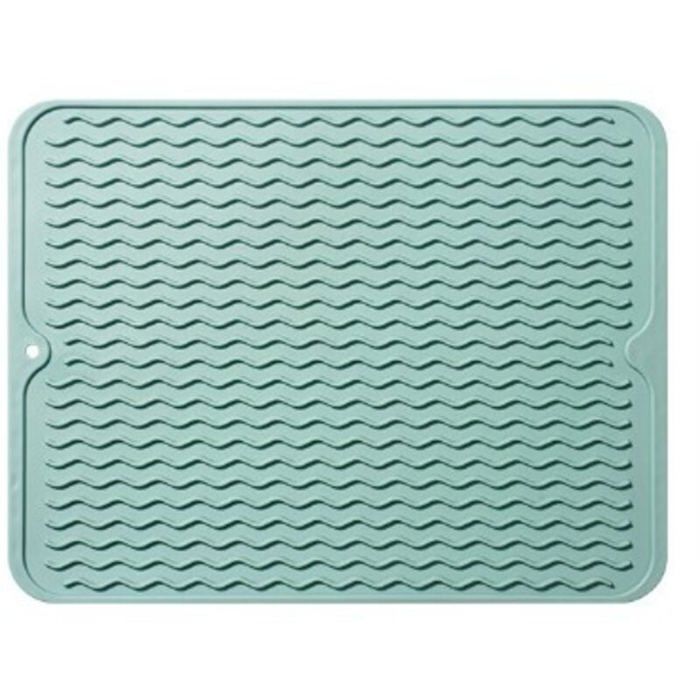 Tapis D'égouttage En Silicone Pour évier - 42x10 Cm - Antidérapant - Écoulement Rapide