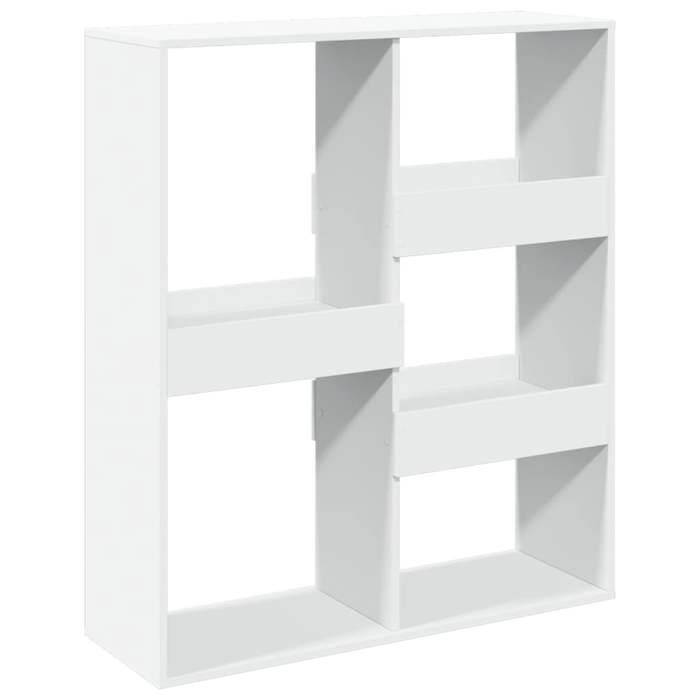 Bibliothèque SOLOMOON CHIC Cloison de séparation - pour salon - blanc 100x33x115 cm bois dingénierie BB76