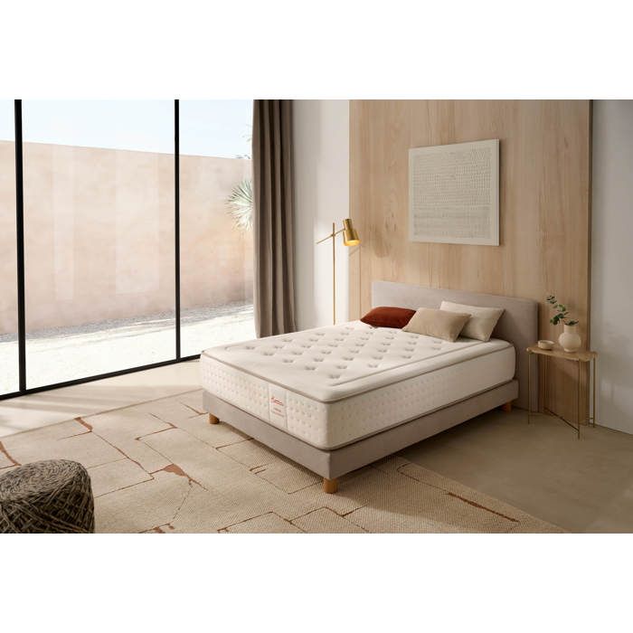 Matelas hybride 150x180 cm Tardi - Épaisseur +/- 30 cm - Ferme/Mi-Ferme - Noyau à ressorts ensachés et mousse à mémoire de forme