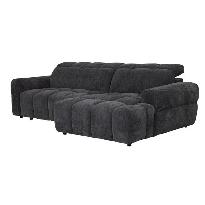 Canapé dangle droit 3pl tissu gris foncé assise motorisée – GLASGOW Meubletmoi Canapé dangle droit 3pl tissu gris foncé assise motorisée – GLASGOW Meubletmoi