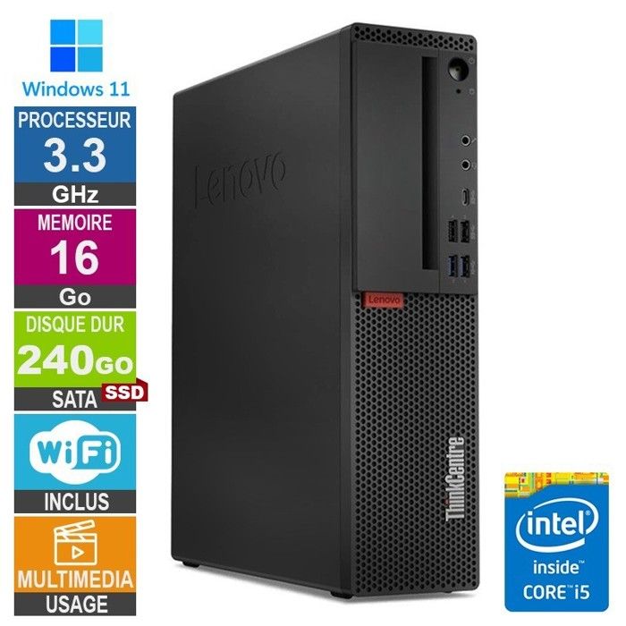 M720s i5 3.30GHz 240Go SSD Wifi W11 Très bon état - vue 2
